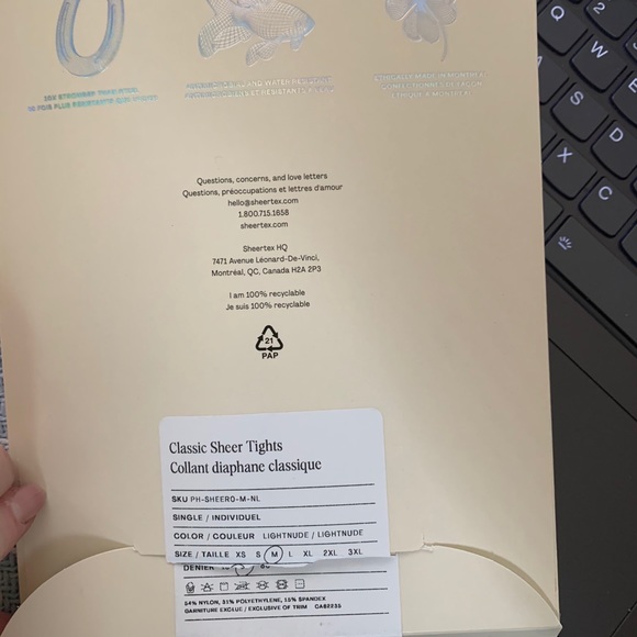 Sheertex Unbreakable Tights 2 pair - Picture 3 of 4